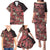 Africa Floral mix Maasai Shuka Family Matching Puletasi and Hawaiian Shirt Red Moitf - Wonder Print Shop