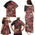 Africa Floral mix Maasai Shuka Family Matching Puletasi and Hawaiian Shirt Red Moitf - Wonder Print Shop