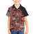 Africa Floral mix Maasai Shuka Family Matching Puletasi and Hawaiian Shirt Red Moitf - Wonder Print Shop