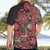 Africa Floral mix Maasai Shuka Hawaiian Shirt Red Moitf - Wonder Print Shop