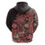 Africa Floral mix Maasai Shuka Hoodie Red Moitf - Wonder Print Shop