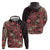 Africa Floral mix Maasai Shuka Hoodie Red Moitf - Wonder Print Shop