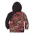 Africa Floral mix Maasai Shuka Kid Hoodie Red Moitf - Wonder Print Shop