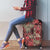 Africa Floral mix Maasai Shuka Luggage Cover Red Moitf - Wonder Print Shop