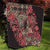 Africa Floral mix Maasai Shuka Quilt Red Moitf