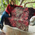 Africa Floral mix Maasai Shuka Quilt Red Moitf