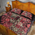 Africa Floral mix Maasai Shuka Quilt Bed Set Red Moitf - Wonder Print Shop