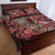 Africa Floral mix Maasai Shuka Quilt Bed Set Red Moitf - Wonder Print Shop