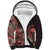 Africa Floral mix Maasai Shuka Sherpa Hoodie Red Moitf - Wonder Print Shop