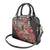 Africa Floral mix Maasai Shuka Shoulder Handbag Red Moitf