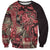 Africa Floral mix Maasai Shuka Sweatshirt Red Moitf - Wonder Print Shop