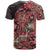 Africa Floral mix Maasai Shuka T Shirt Red Moitf - Wonder Print Shop