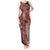 Africa Floral mix Maasai Shuka Tank Maxi Dress Red Moitf - Wonder Print Shop