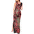 Africa Floral mix Maasai Shuka Tank Maxi Dress Red Moitf - Wonder Print Shop