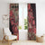 Africa Floral mix Maasai Shuka Window Curtain Red Moitf - Wonder Print Shop