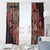 Africa Floral mix Maasai Shuka Window Curtain Red Moitf - Wonder Print Shop