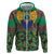 African Pattern Traditional Kanga Style Zip Hoodie - Wonder Print Shop