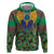 African Pattern Traditional Kanga Style Zip Hoodie - Wonder Print Shop