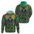 African Pattern Traditional Kanga Style Zip Hoodie - Wonder Print Shop