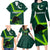 Pakistan Cricket Helmet Family Matching Long Sleeve Bodycon Dress and Hawaiian Shirt Proud Shaheen Falcon Star and Crescent LT9 - Wonder Print Shop