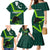 Pakistan Cricket Helmet Family Matching Mermaid Dress and Hawaiian Shirt Proud Shaheen Falcon Star and Crescent LT9 - Wonder Print Shop