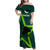 Pakistan Cricket Helmet Family Matching Off Shoulder Maxi Dress and Hawaiian Shirt Proud Shaheen Falcon Star and Crescent LT9 - Wonder Print Shop