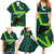 Pakistan Cricket Helmet Family Matching Summer Maxi Dress and Hawaiian Shirt Proud Shaheen Falcon Star and Crescent - Wonder Print Shop