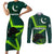 Custom Pakistan Cricket Helmet Couples Matching Short Sleeve Bodycon Dress and Long Sleeve Button Shirts Proud Shaheen Falcon Star and Crescent LT9 - Wonder Print Shop