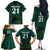 Custom Pakistan Cricket Helmet Family Matching Off Shoulder Long Sleeve Dress and Hawaiian Shirt Proud Shaheen Falcon Star and Crescent - Wonder Print Shop