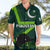 Custom Pakistan Cricket Helmet Hawaiian Shirt Proud Shaheen Falcon Star and Crescent - Wonder Print Shop