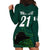 Custom Pakistan Cricket Helmet Hoodie Dress Proud Shaheen Falcon Star and Crescent - Wonder Print Shop