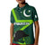 Custom Pakistan Cricket Helmet Kid Polo Shirt Proud Shaheen Falcon Star and Crescent - Wonder Print Shop