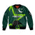 Custom Pakistan Cricket Helmet Sleeve Zip Bomber Jacket Proud Shaheen Falcon Star and Crescent - Wonder Print Shop