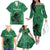 Pakistan Cricket Family Matching Off Shoulder Long Sleeve Dress and Hawaiian Shirt Go Falcon World Cup 2023 Sporty Style - Wonder Print Shop