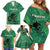 Pakistan Cricket Family Matching Off Shoulder Short Dress and Hawaiian Shirt Go Falcon World Cup 2023 Sporty Style LT9 - Wonder Print Shop