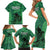 Pakistan Cricket Family Matching Short Sleeve Bodycon Dress and Hawaiian Shirt Go Falcon World Cup 2023 Sporty Style - Wonder Print Shop