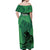 Pakistan Cricket Off Shoulder Maxi Dress Go Falcon World Cup 2023 Sporty Style - Wonder Print Shop