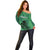 Pakistan Cricket Off Shoulder Sweater Go Falcon World Cup 2023 Sporty Style - Wonder Print Shop