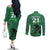 custom-pakistan-cricket-couples-matching-off-the-shoulder-long-sleeve-dress-and-long-sleeve-button-shirts-go-falcon-world-cup-2023-sporty-style