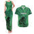 Custom Pakistan Cricket Couples Matching Tank Maxi Dress and Hawaiian Shirt Go Falcon World Cup 2023 Sporty Style LT9 - Wonder Print Shop