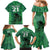 Custom Pakistan Cricket Family Matching Mermaid Dress and Hawaiian Shirt Go Falcon World Cup 2023 Sporty Style LT9 - Wonder Print Shop