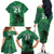 Custom Pakistan Cricket Family Matching Off Shoulder Long Sleeve Dress and Hawaiian Shirt Go Falcon World Cup 2023 Sporty Style - Wonder Print Shop