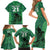 Custom Pakistan Cricket Family Matching Short Sleeve Bodycon Dress and Hawaiian Shirt Go Falcon World Cup 2023 Sporty Style - Wonder Print Shop