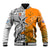 Fiji Australia Rugby Baseball Jacket World Cup 2023 Polynesia Tapa Mixed Indigenous Aboriginal LT9 - Wonder Print Shop