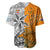 Fiji Australia Rugby Baseball Jersey World Cup 2023 Polynesia Tapa Mixed Indigenous Aboriginal LT9 - Wonder Print Shop