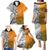 Fiji Australia Rugby Family Matching Puletasi Dress and Hawaiian Shirt World Cup 2023 Polynesia Tapa Mixed Indigenous Aboriginal - Wonder Print Shop