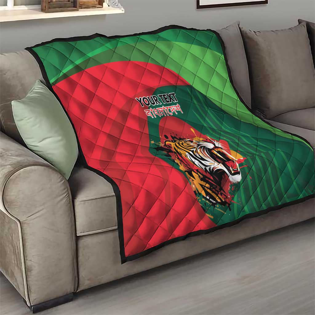 Royal Bengal Tiger Bangladesh Personalized Quilt - Wonder Print Shop