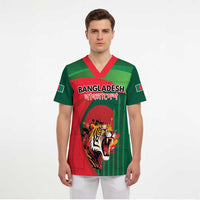 Royal Bengal Tiger Bangladesh Personalized Scrub Top - Wonder Print Shop