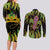 Feather Mask Mardi Gras Couples Matching Long Sleeve Bodycon Dress and Long Sleeve Button Shirt LT9 - Wonder Print Shop