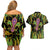 Feather Mask Mardi Gras Couples Matching Off Shoulder Short Dress and Hawaiian Shirt LT9 - Wonder Print Shop